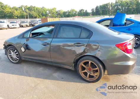 2012 Honda Civic Ex-L from USA, damaged, VIN 2HGFB2F96CH582578